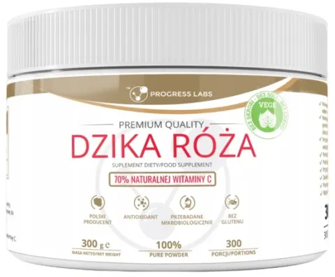 Progress Labs DZIKA RÓŻA NATURALNA WITAMINA C (300G)