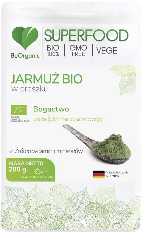 BeOrganic Medicaline Jarmuż BIO w proszku ( 200g)