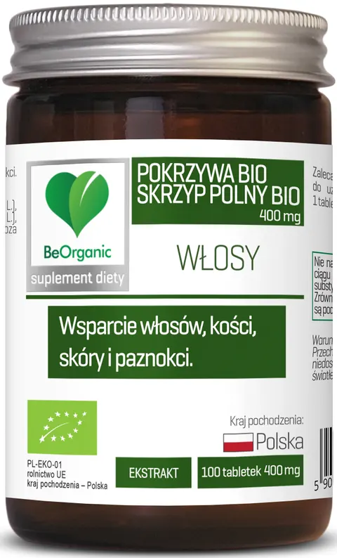 Aliness Skrzyp BIO + Pokrzywa BIO, 400mg (100 tab)