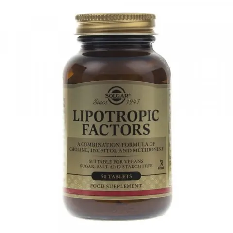 Solgar Lipotropic Factors Czynniki lipotropowe (50 tab)