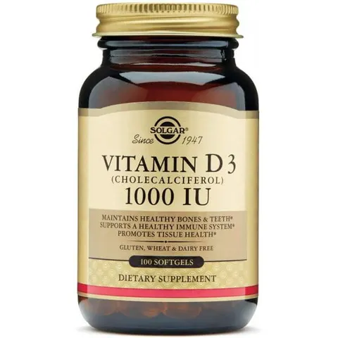 Solgar Witamina D3 1000 IU (25 µg) (100 kap)