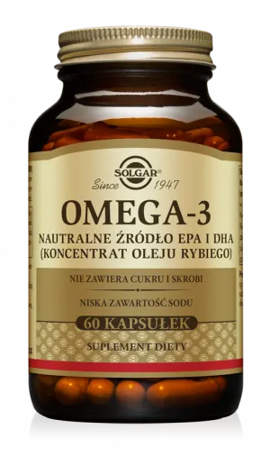 Solgar Omega-3 Naturalne źródło EPA i DHA (60 kap)