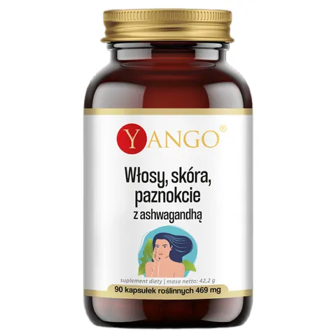 Yango - Włosy skóra paznokcie z ashwagandhą - 90 kaps