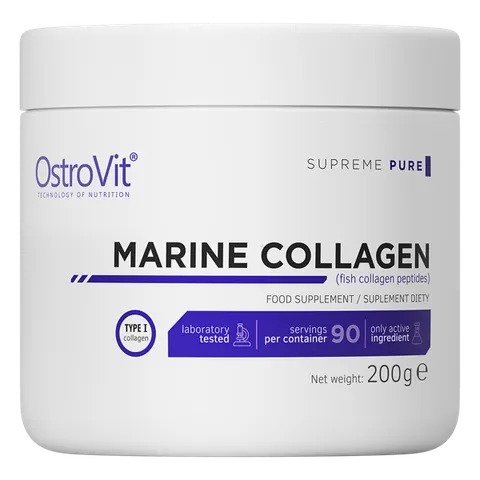 OstroVit Kolagen Morski w proszku 200 g naturalny