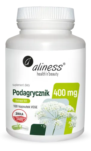 Aliness Podagrycznik ekstrakt 10:1 400mg (100kap)