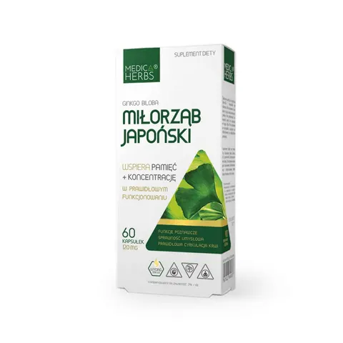 Medica Herbs Miłorząb Japoński 120mg (60kap)