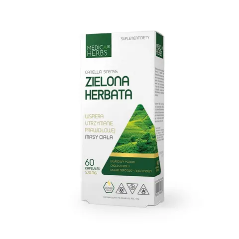 Medica Herbs Zielona Herbata 520mg (60kap)