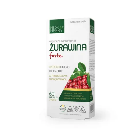 Medica Herbs Żurawina Forte 380mg (60kap)