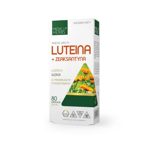 Medica Herbs Luteina + Zeaksantyna 100mg (80kap)