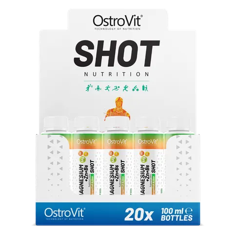 OstroVit Magnez + Zn + B6 Shot (20 x 100 ml)