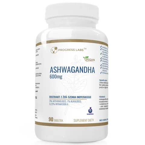 Progress Labs Ashwaganda 600mg (90 tab)