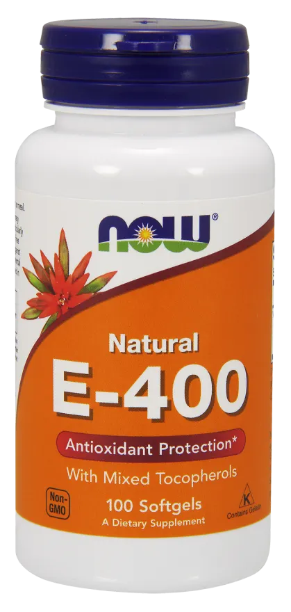 NOW Foods Witamina E- 400 mieszanka tokoferoli (100 kap)
