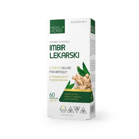 Medica Herbs Imbir Lekarski 600mg (60kap)