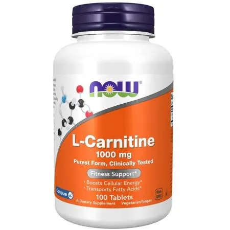 Now Foods L-carnityna 1000mg (100tab) Karnityna