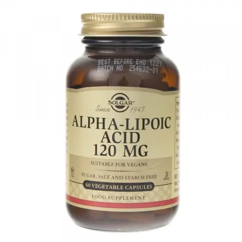 Solgar Kwas Alfa Liponowy 120 mg ( 60 kaps)