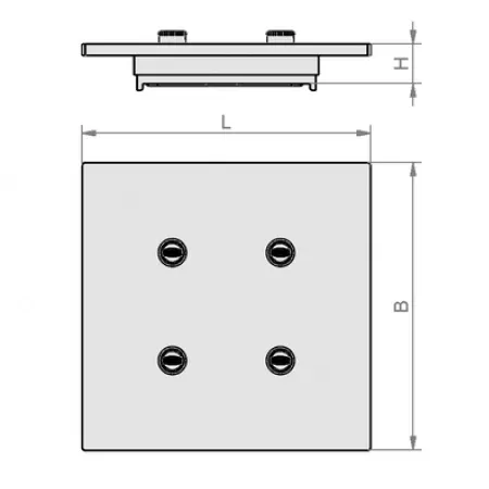 Płyta adaptera ISAP-K2 600x300 10.01.14.00897