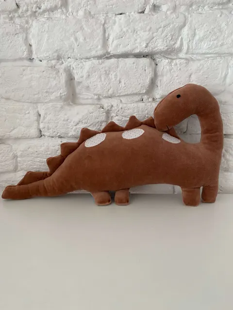 LULU - MASKOTKA DINOZAUR BRĄZOWY
