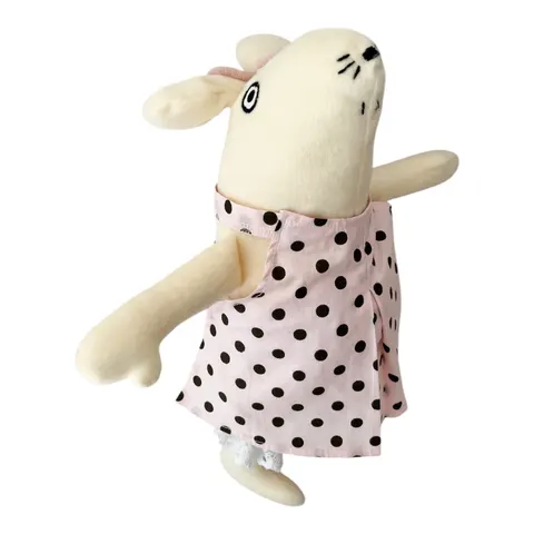 LULU - Przytulanka Mysz 40 cm Brązowe Kropki