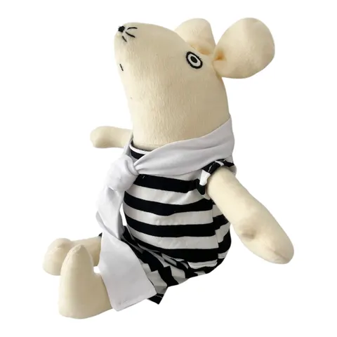 LULU - Przytulanka Mysz 40 cm Paski