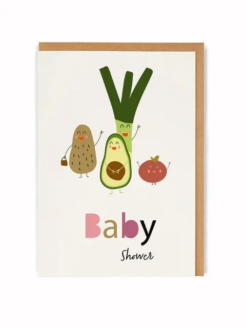 KARTKA BABY SHOWER VEGE