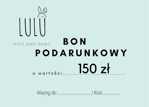 BON PODARUNKOWY O WARTOŚCI 150 ZŁ