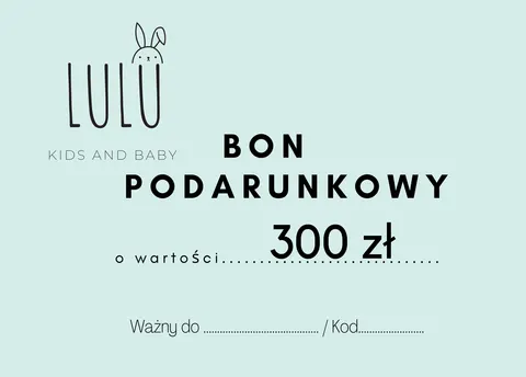 Bon Podarunkowy o wartości 300 zł
