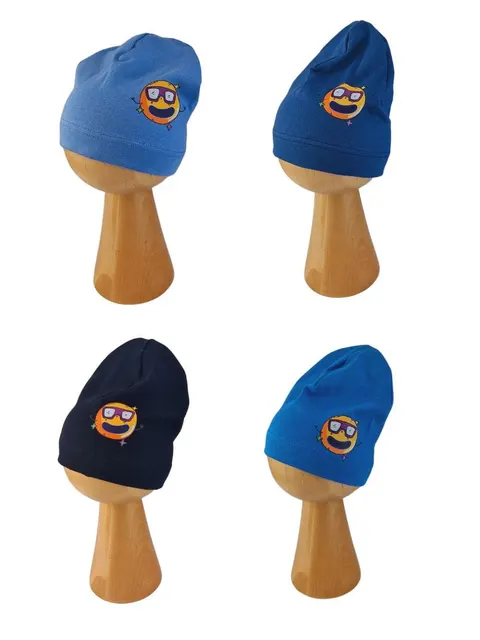 Czapka wiosenna/jesienna dla chłopca Emotka