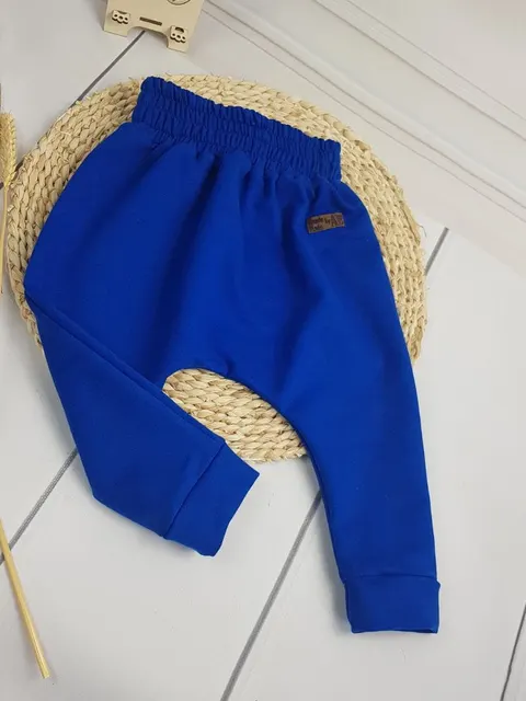Dziecięce spodnie dresowe buggy chabrowe