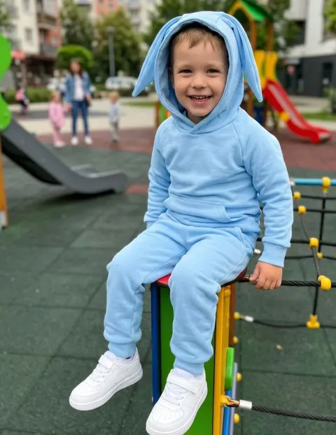 Bluza dziecięca z uszkami królika różne kolory