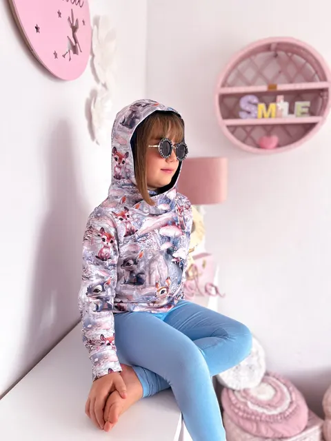 Bluza dziecięca z kapturem las
