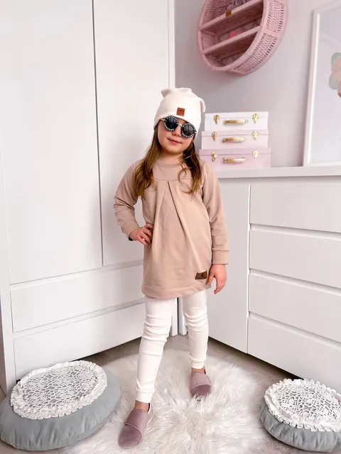 Komplet dla dziewczynki tunika+legginsy