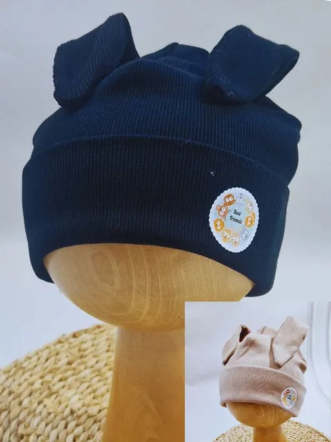 Prążkowana czapka w wywinięciem Best Friends