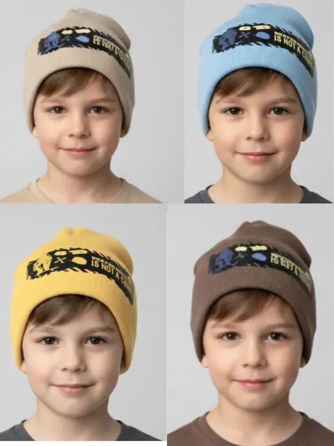 Wiosenna czapka/ smerfetka dla chłopca Skater