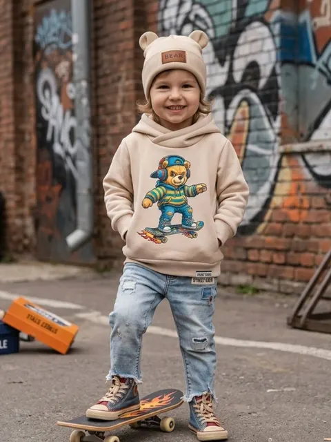 Bluza dziecięca z misiem