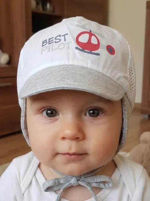 Letnia czapka z daszkiem dla chłopca Pilot