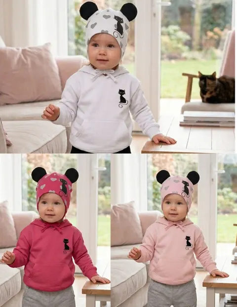 Bluza dla dziewczynki kotek
