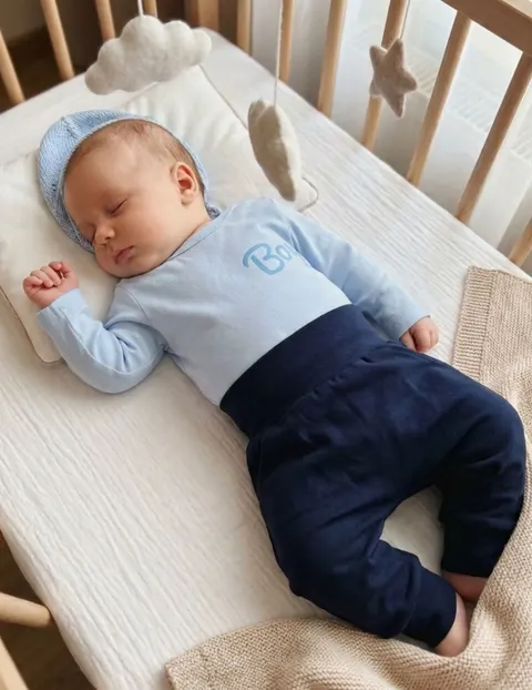 Bawełniany komplecik niemowlęcy spodnie i bluza it's a boy!