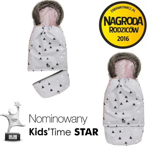Śpiworek SUPERB Eskimo Trójkąty Rosewater