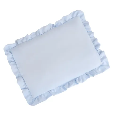 Bambusowa poduszka Z FALBANKĄ Baby Blue