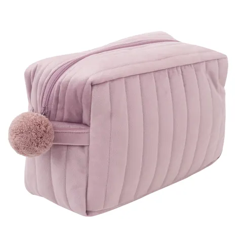 Pikowana kosmetyczka Velvet Wrzos