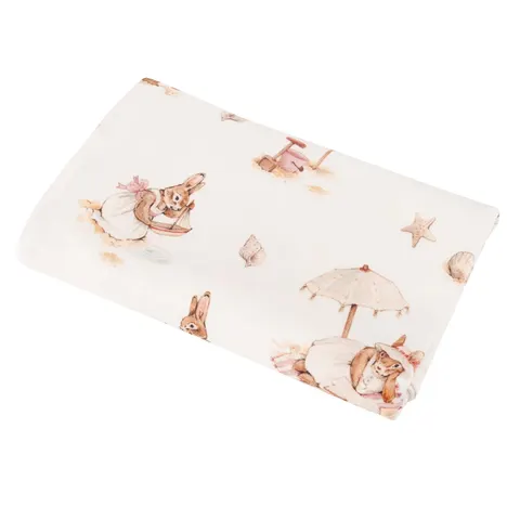 Bambusowy otulacz dzianinowy Saint-Tropez Pink