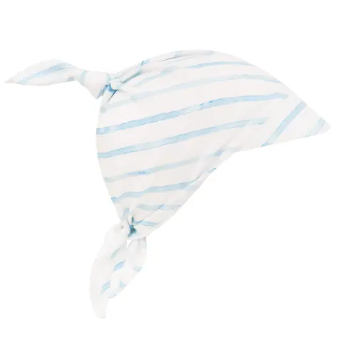 Bambusowa chustka z daszkiem Saint-Tropez Blue Paski