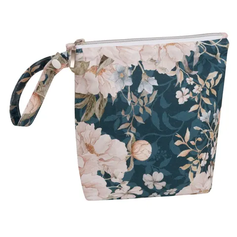Wodoodporna saszetka/travel bag Peonie Granat