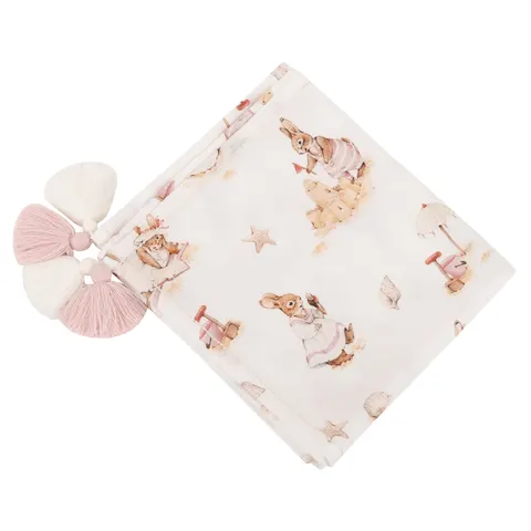Otulacz bambusowy "XL" Saint-Tropez Pink 150X200