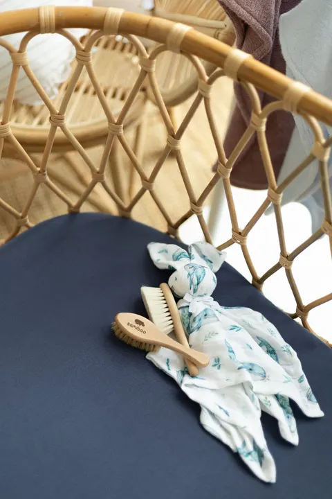 Prześcieradło bambusowe do dostawki denim