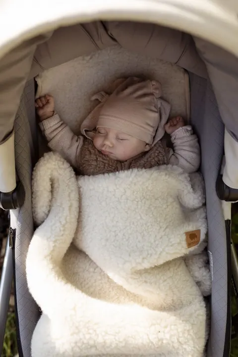 Samiboo Kocyk merino podwójny ultra light ivory S