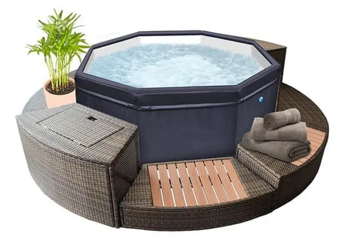Usztywniane Spa Basen Jacuzzi ogrodowe NetSpa Octopus z zestawem mebli (5 modułów)