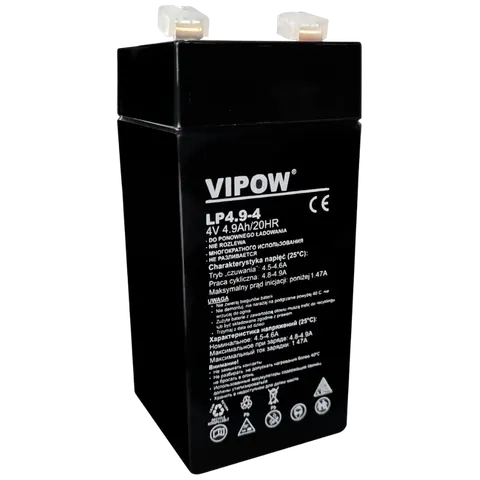 Akumulator żelowy VIPOW [4V/4,9Ah]