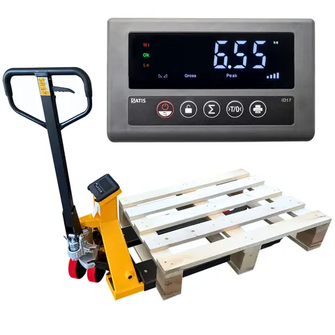 WPAL+ Wózek paletowy z wagą i drukarką SATIS [2t/0,5kg]