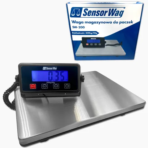SW-200 Waga magazynowa do paczek [200kg/50g][388x305mm]